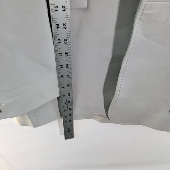 NWT Virgil Abloh 2013 OFF-WHITE Adam Gray Leather Single Breasted Blazer M - Picture 14 of 15